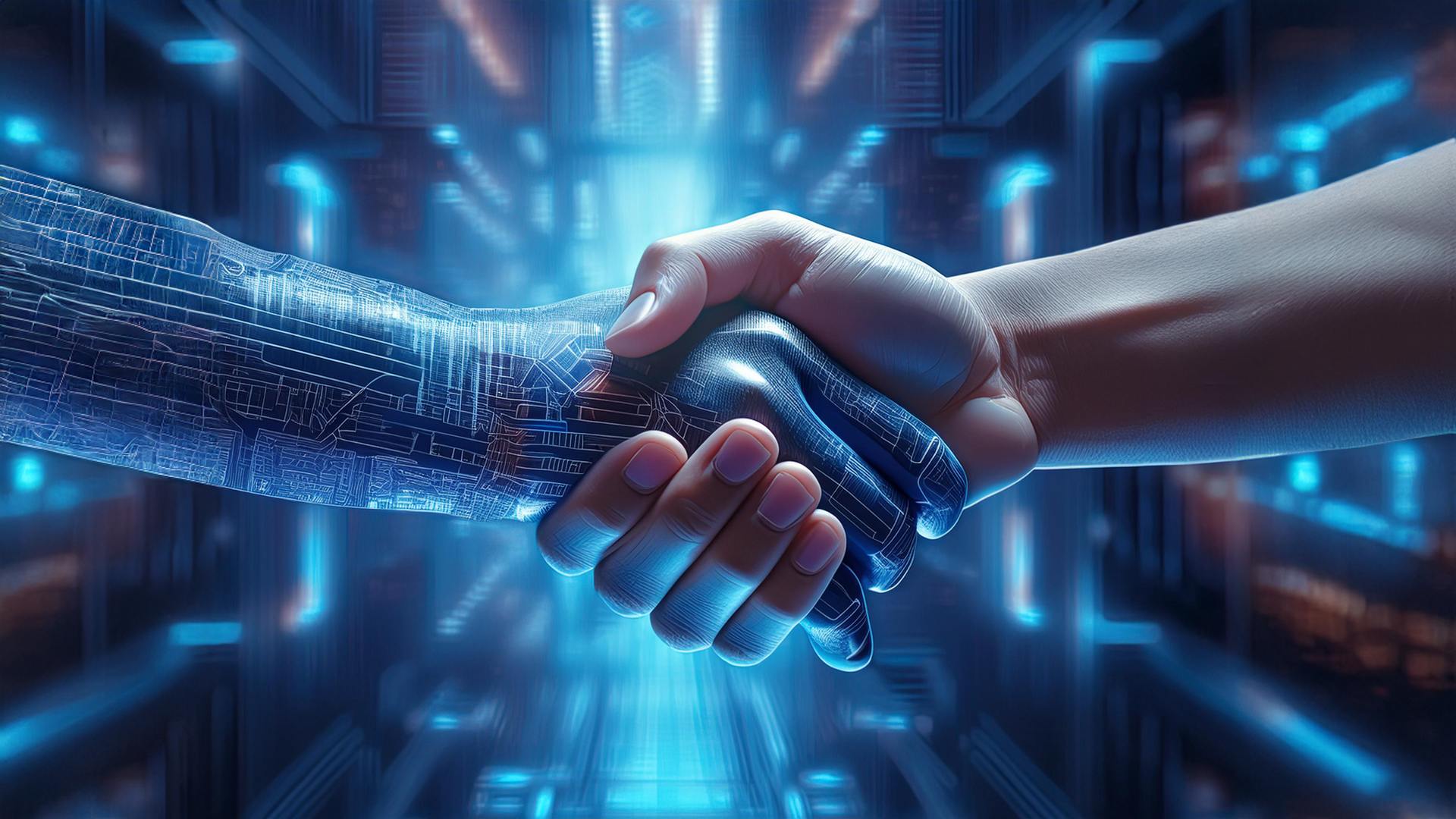 Firefly-Handshake-between-a-cyber-hand-hand-a-human-hand-Technologies-and-artificial-intelligence